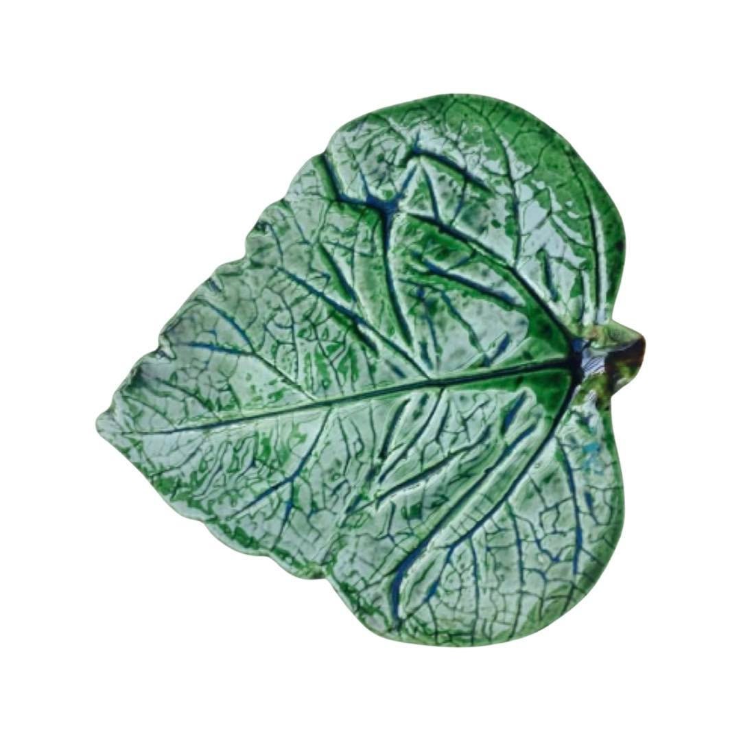 Leaf Plate Green Dinnerware Leaf Serving Plate France Green Etsy