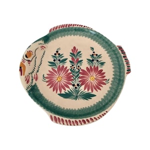 Fish Shaped Plate Signed  HB Quimper Locronan Antique French Vintage Pottery  old french plate, fish plate, French China, vintage