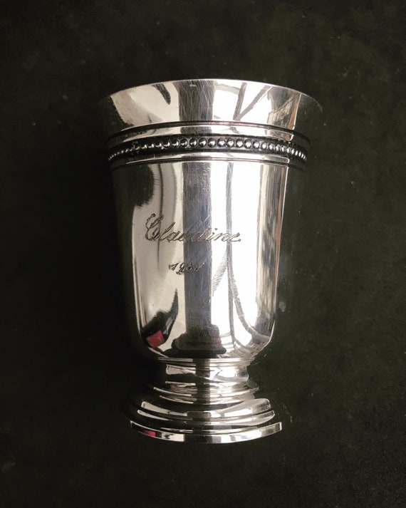 Christofle Silver Plated Tumbler: Engraved Baptism Gift - Etsy Sweden