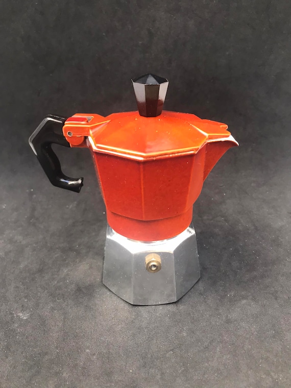 Cafetera italiana 1 taza de espresso, máquina de café espresso de color  vintage, regalo de hombre, regalo de boda, mesa de cocina retro -   México