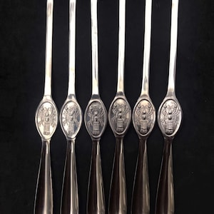Vintage Armena Lobster Fork Set: Stainless Steel Seafood Picks, 1960s