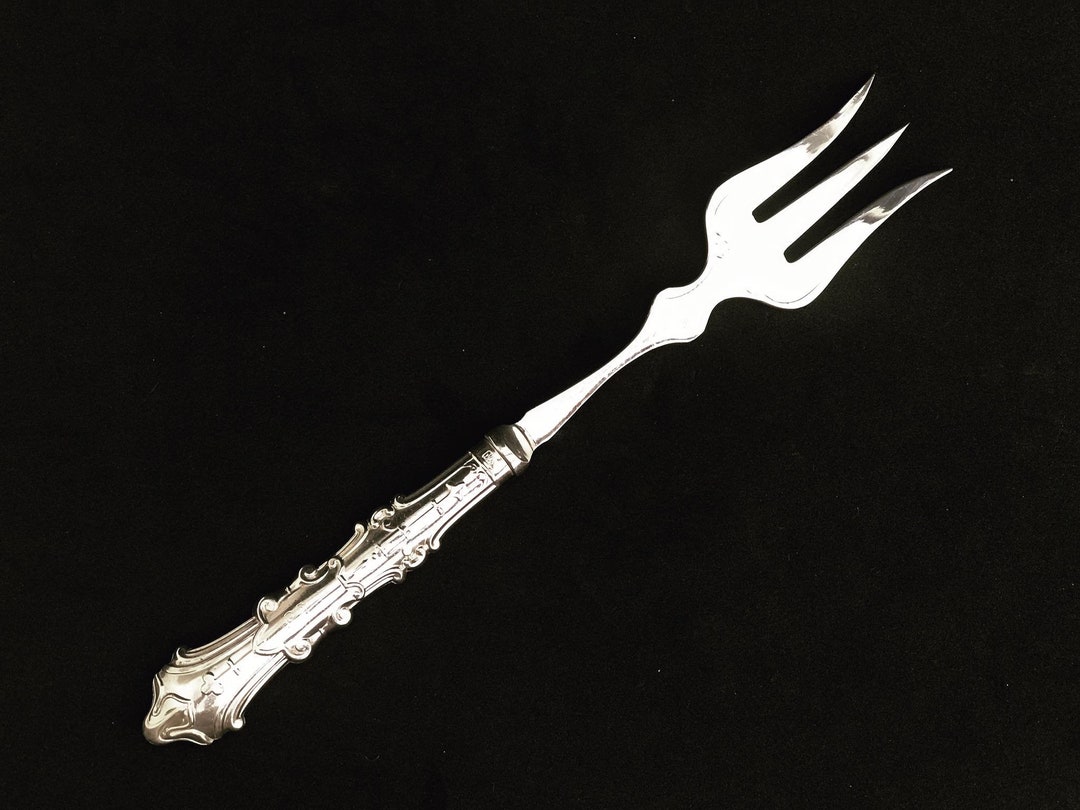 Victorian Silver Plated Bread Fork: Decorative Charcuterie Server - Etsy