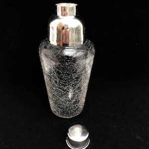 Cocktail Shaker glass Mid Century Bar  Shaker, Bar Accessories, Mid Century, 1950s fathers day gift bartender bar cart decor