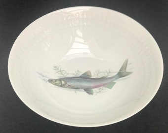 herring fish 皿 Rare Vintage German Fish Serving Plate - Vintage Herring Plate