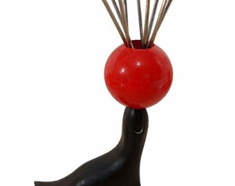 Seehund Cocktailspieß-Halter Vintage Mid-Century Modern – Hergestellt in Frankreich