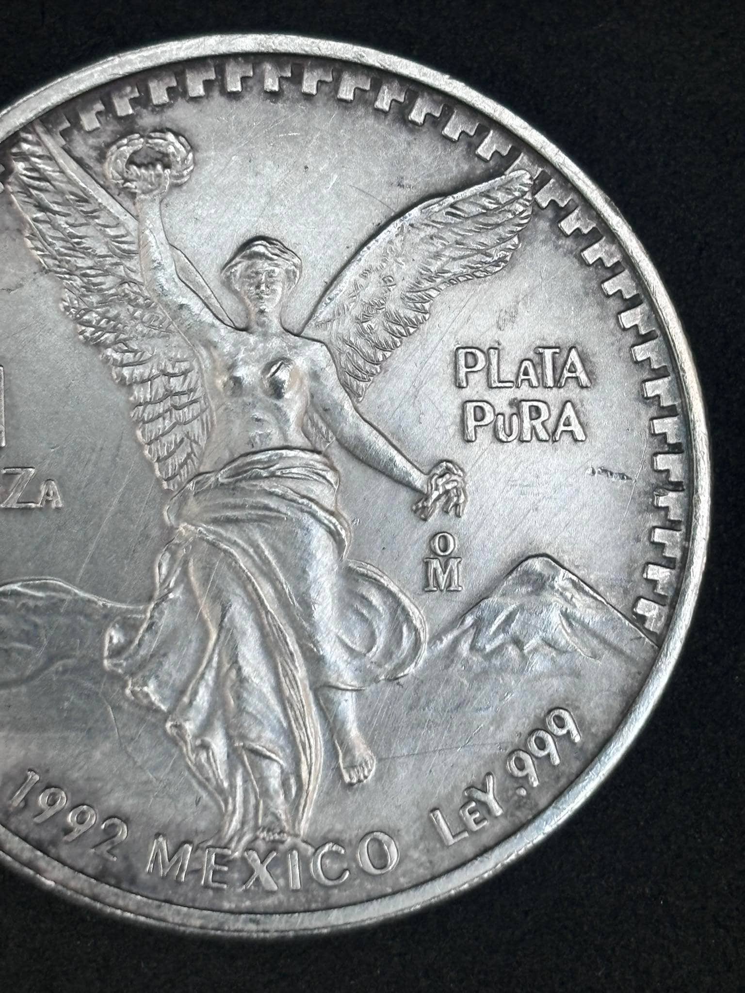 メキシコ銀貨 1992年 メキシコ シルバー オンザ リベルタッド 1