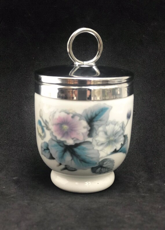 ロイヤルウースターフローラルデザイン 磁器製エッグコドラー3個セット