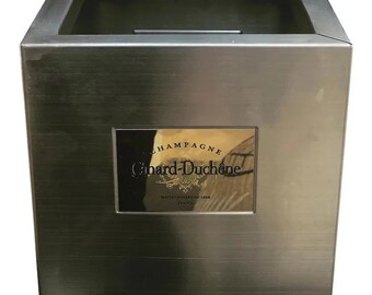Seau à Champagne Canard Duchêne Carré Inox - Pour 2-3 Bouteilles, Occasion