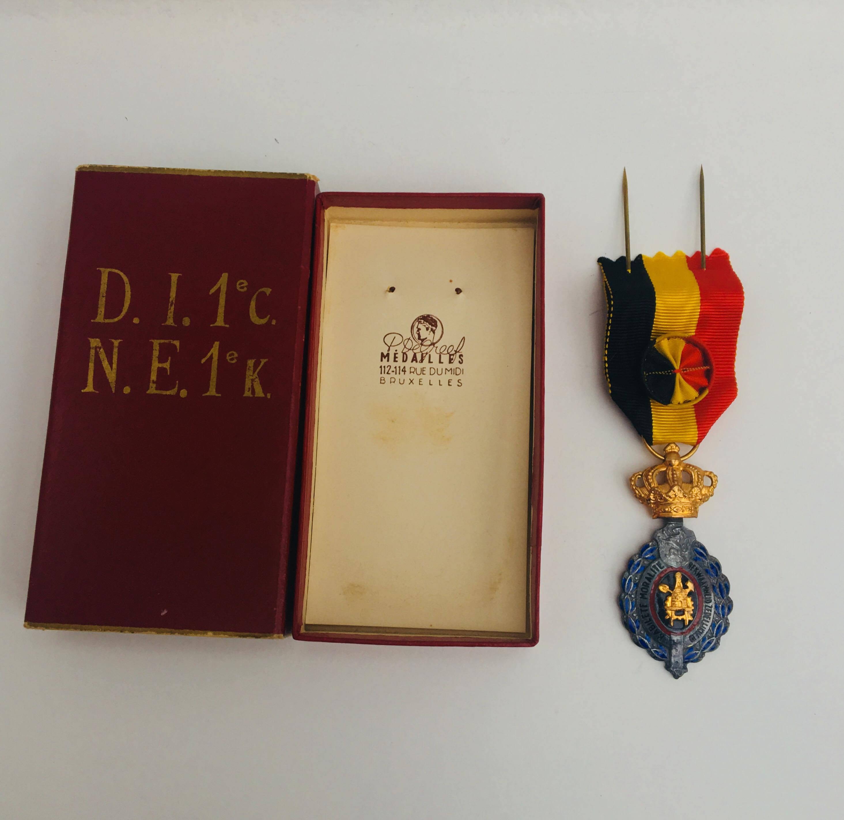 ヴィンテージ ベルギー労働勲章：第一級、1940年代、同僚への贈り物
