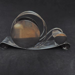 Porta lettere Art Deco in argento placcato WMF Germania tovagliolo posta raro Ornamento da scrivania Regalo di nozze Decorazione decorazione da tavola Anni '30