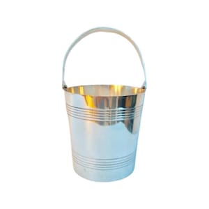 Ice bucket Cooler, Vintage, Silver plated Metal Art Deco Style Bar bartender  vintage bar, cocktail bar, party table bar accesories