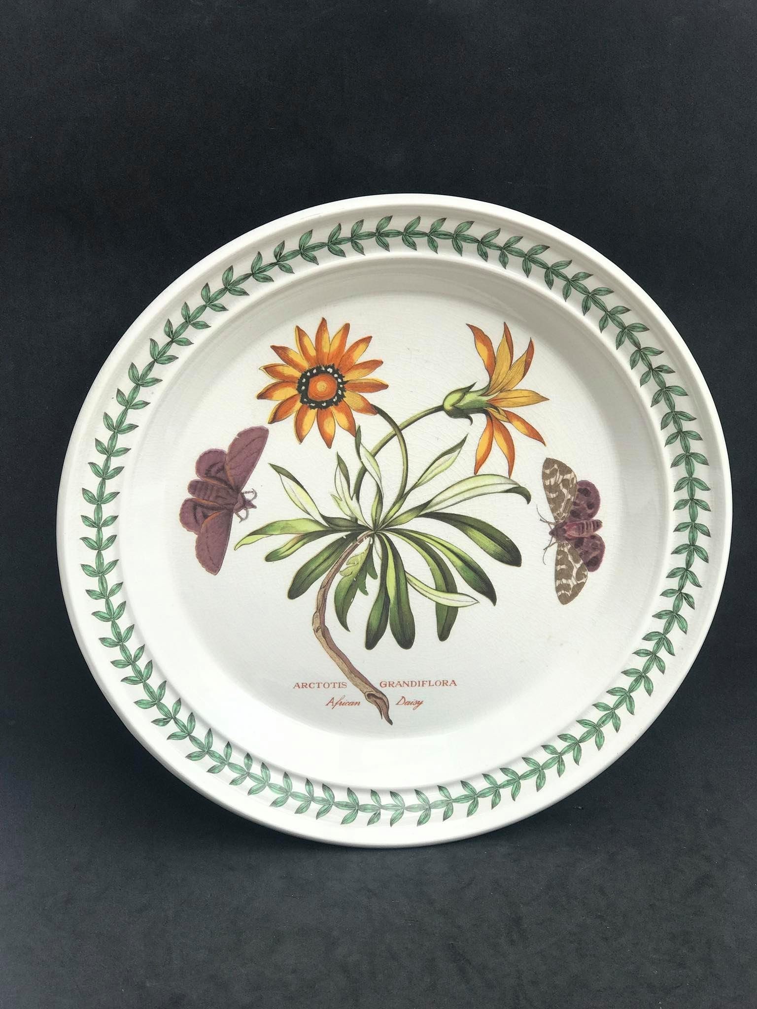 Portmeirion Botanic Garden Dinner Plate: African Daisy, Made in