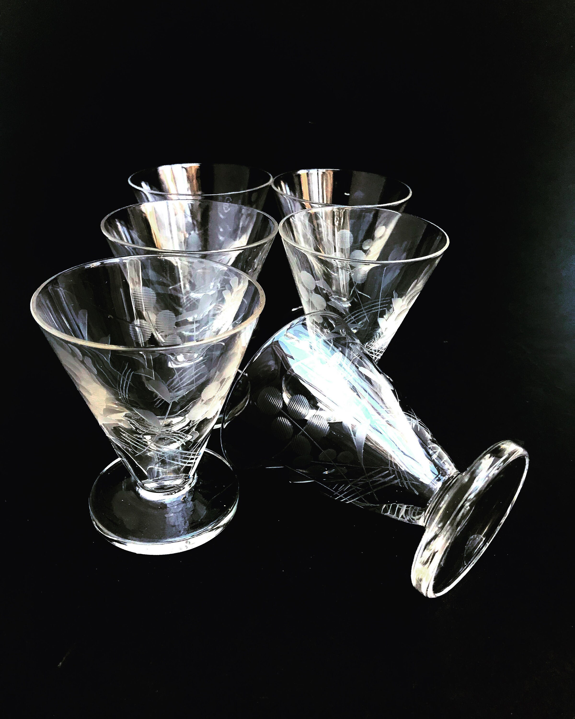 vintage liquor glass