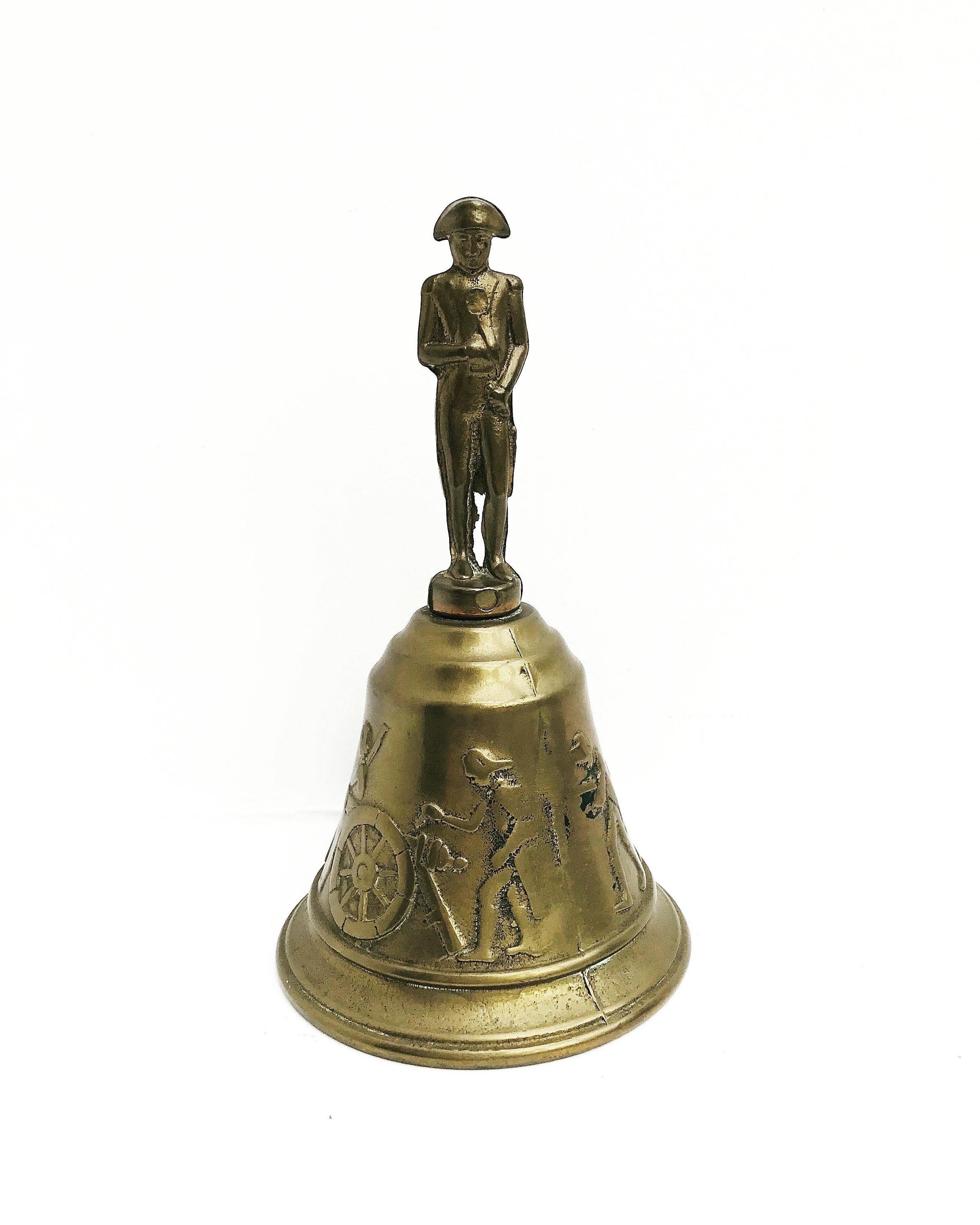 Cloche de table Napoléon Bataille de Waterloo - Bronze