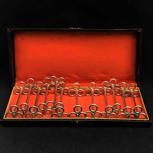 Cutlery rest set 12 Art Deco table Knife rests French Art Deco Knife Rests, Chop Stick Rests French  plated wedding gift