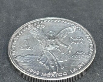 1992年 メキシコ 1オンス 銀貨 Mexican Silver Coin 1992 Mexico Silver Onza Libertad 1 Oz