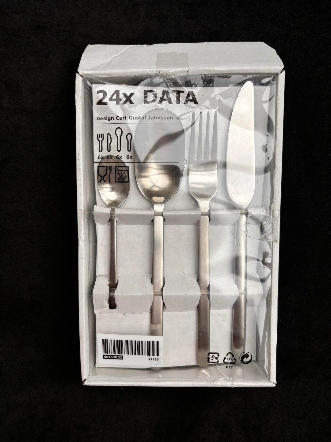 Vintage Ikea Data Flatware 6 Stainless Steel Carl Gustaf Jahnsson