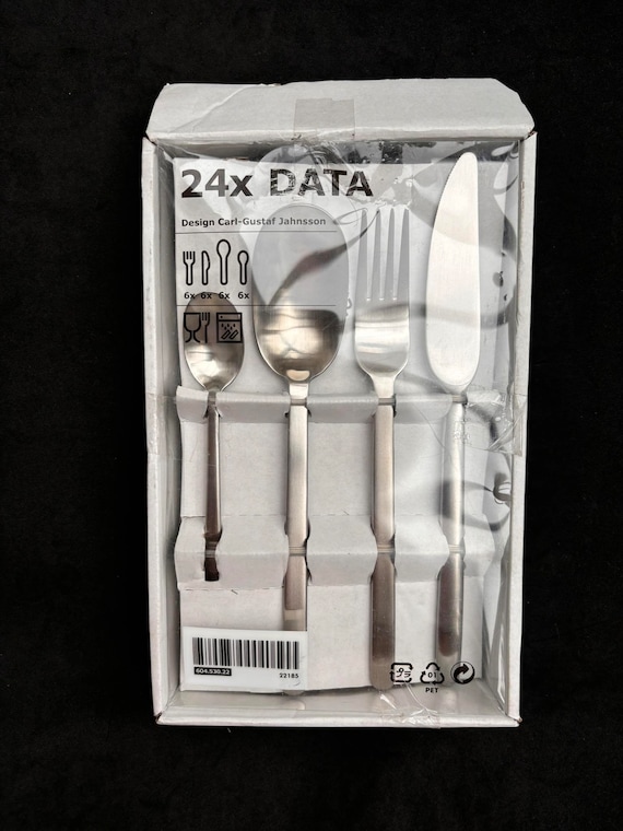 ヴィンテージ　IKEA DATA 90年代　イケア　スプーン　フォーク　ナイフ Vintage Ikea Data Flatware 6 Stainless Steel Carl Gustaf Jahnsson