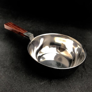 Panela aquecedora vintage dinamarquesa de jacarandá em aço inoxidável: Mid Century Modern GG Rostfrei