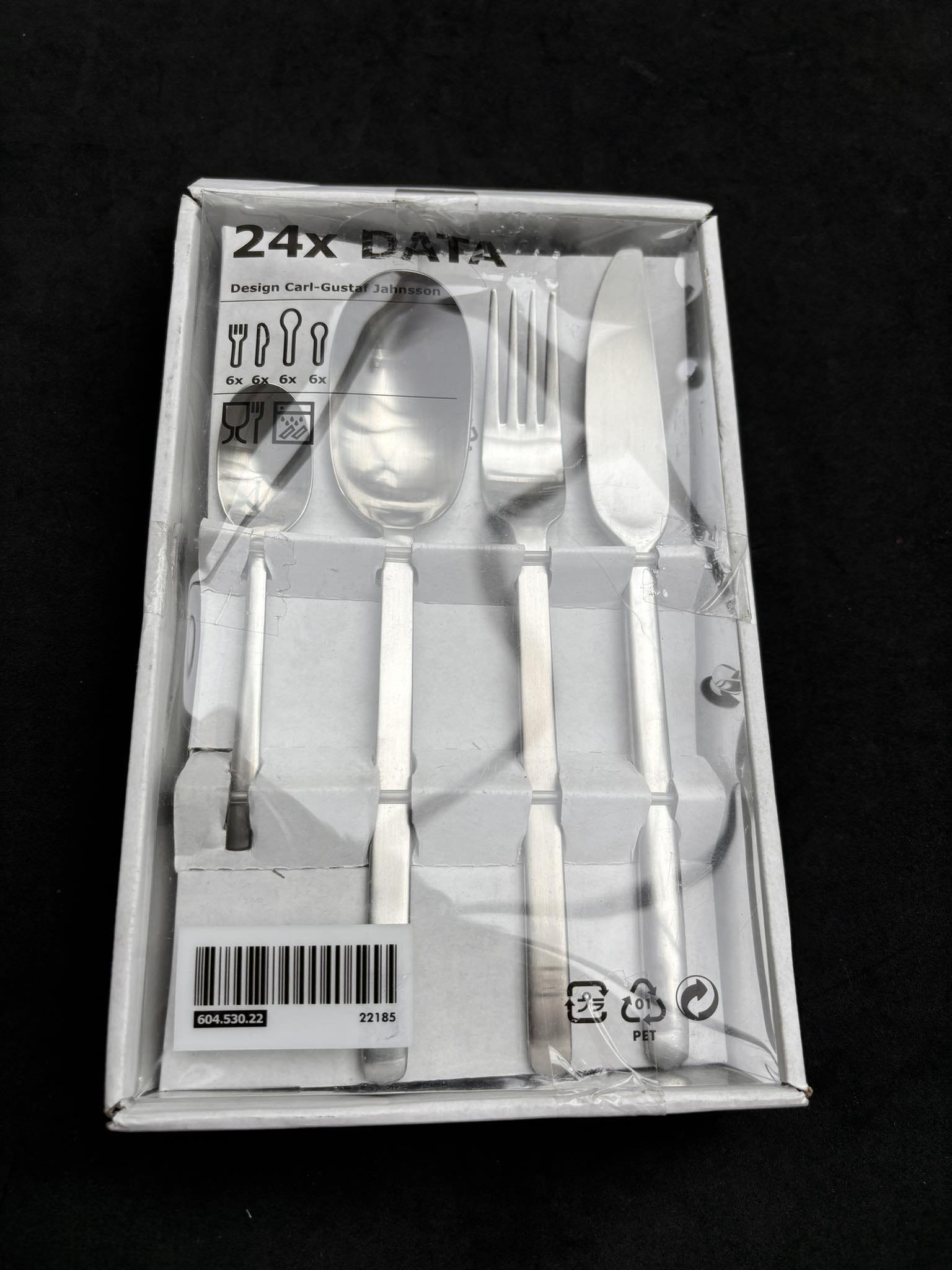 Vintage Ikea Data Flatware 6 Stainless Steel Carl Gustaf Jahnsson