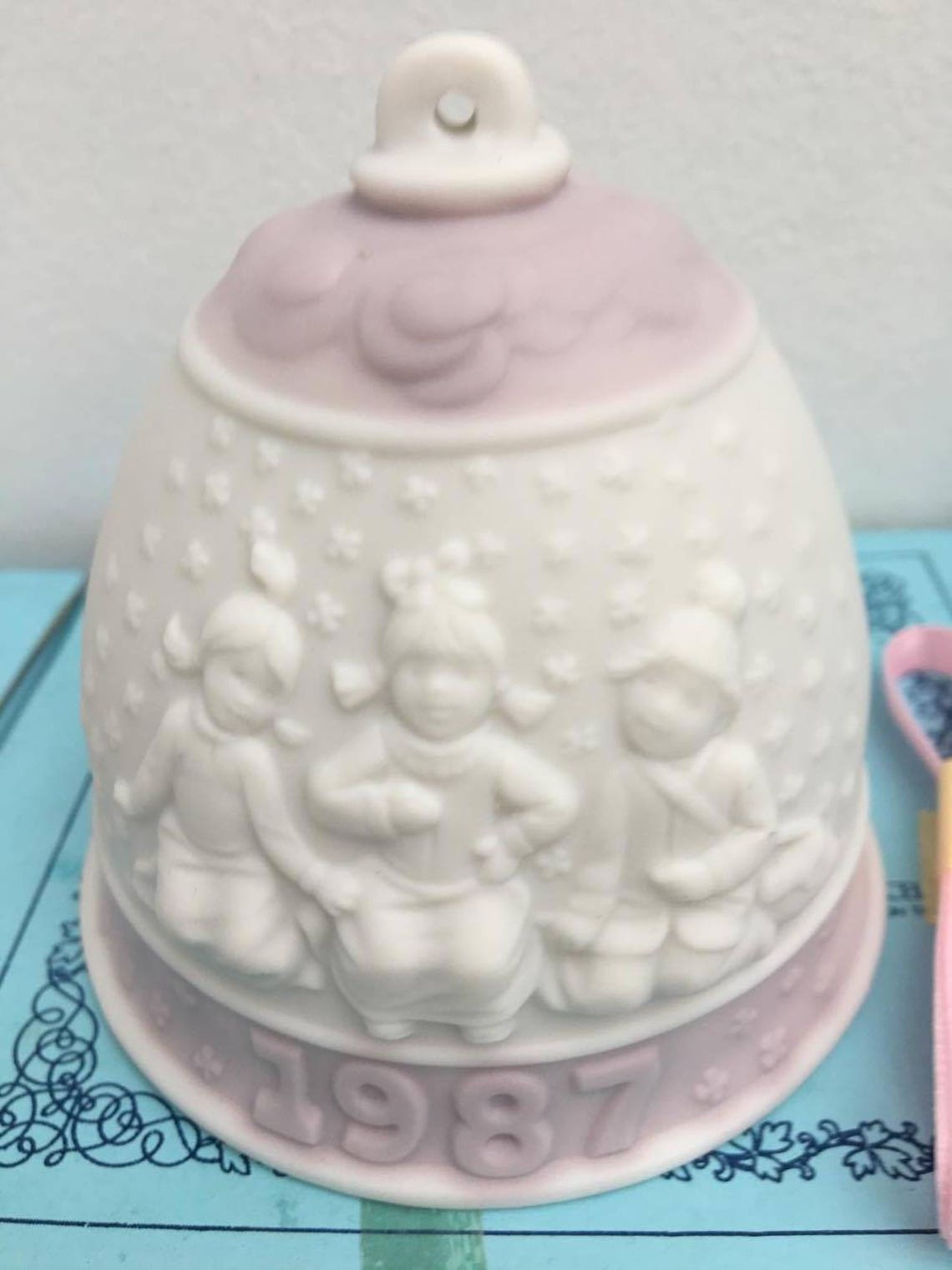 Lladro Christmas Bell Collector 1987 4 bells Vintage Etsy