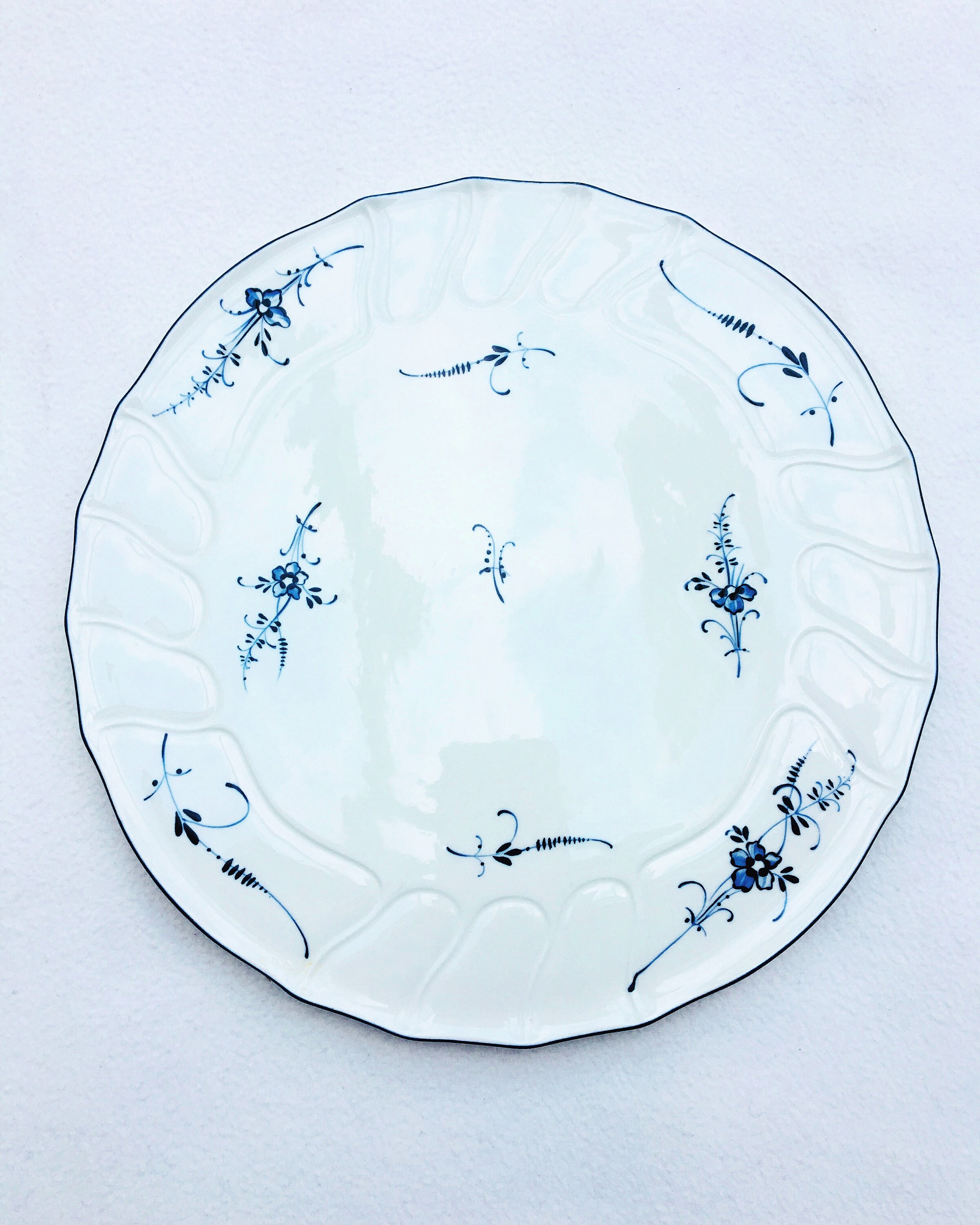 Cake Plate Villeroy and Boch Round Serving Plate Old Etsy UK