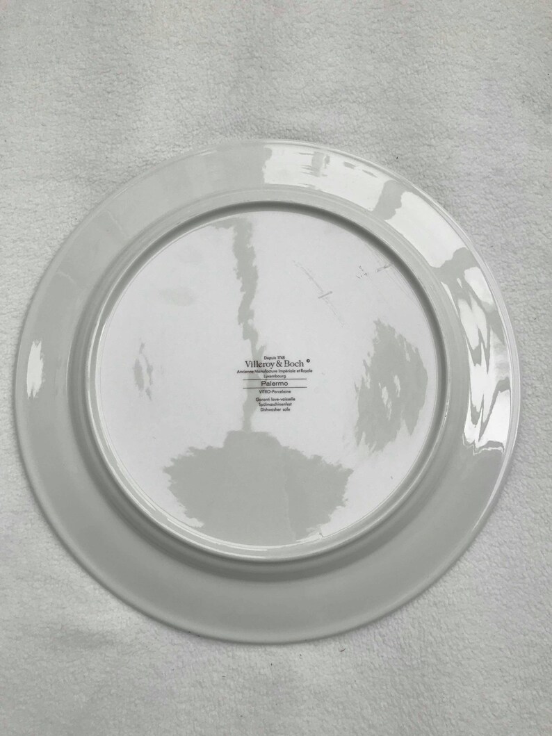 Cake Dish Plate Villeroy and Boch Palermo Pattern Large Etsy