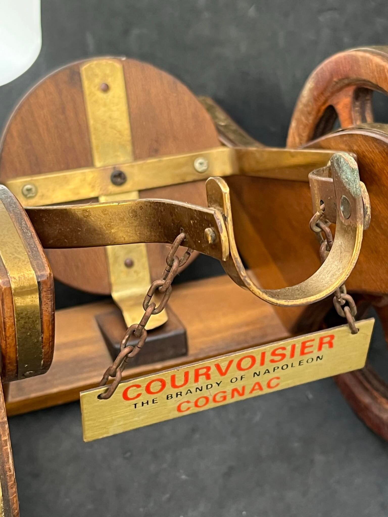 Vintage Courvoisier Cognac Decanter Cannon: French Napoleon Brandy