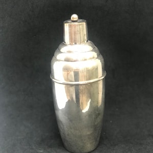 Vintage Art Deco Silver Plated Cocktail Shaker - Danish Barware