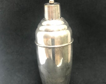 Vintage Art Deco Silver Plated Cocktail Shaker - Danish Barware