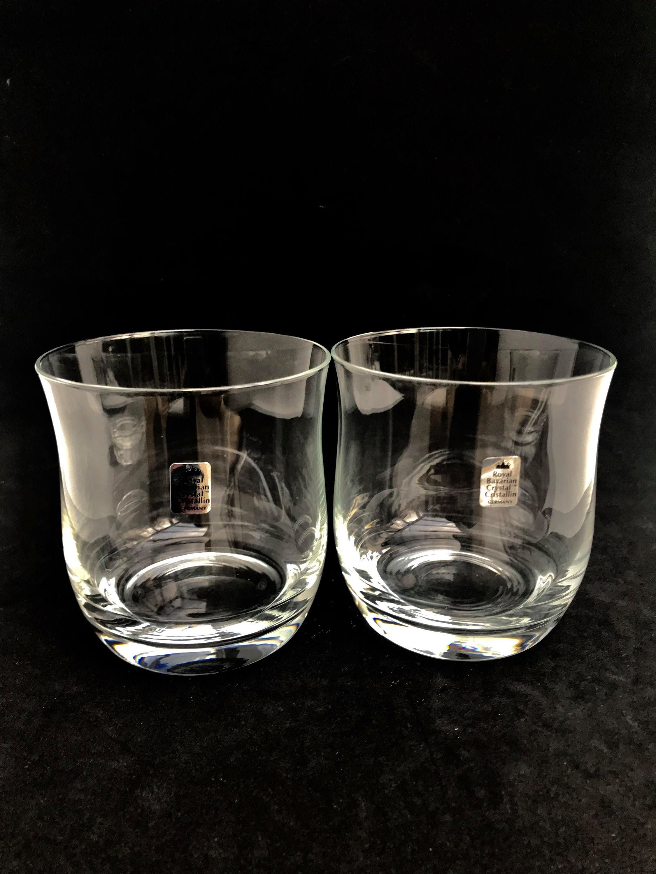 Whiskey Glasses Crystal Whisky on the Rocks Double Bourbon Etsy UK