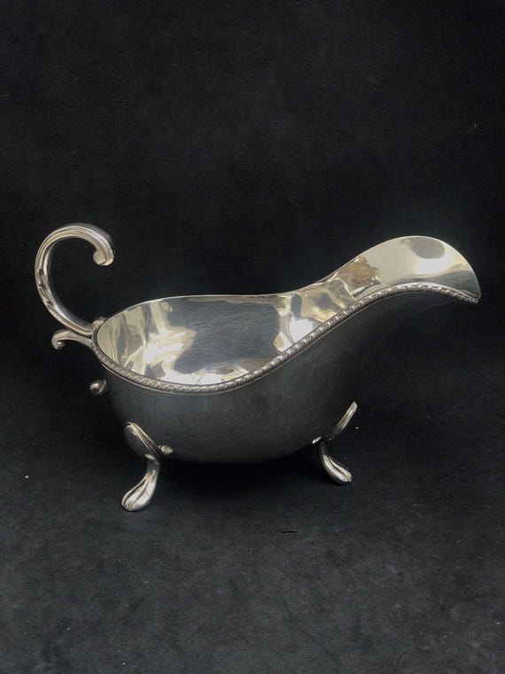 ヴィンテージ グレービーボート4個セット ヴィンテージシルバーメッキ