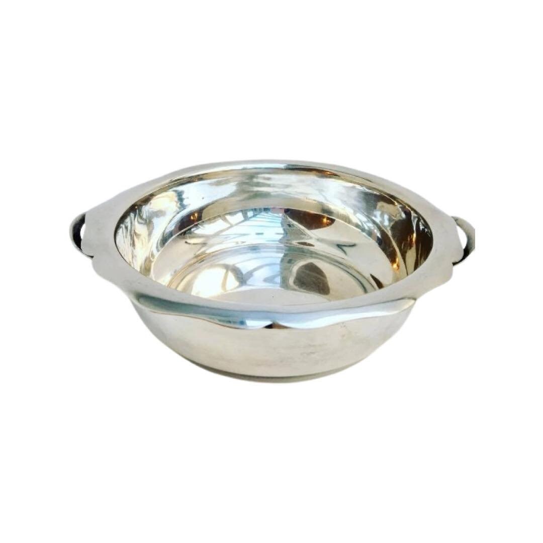 LÉGUMIER ERCUIS MÉTAL argenté plat de service 23,5 cm ART DÉCO soupière table EUR 150,00 - FR