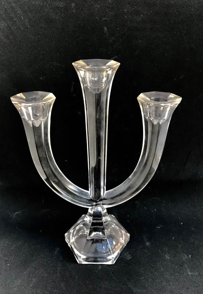 Candelabra Nachtmann Crystal Candle Holders Candlestick Classic 3 Arms Vintage German Crystal Candlestick Holder
