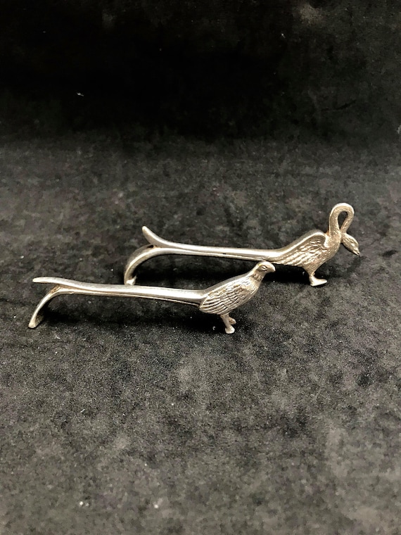 Knife Rests for Table Art Deco Animal Swan Holders Silver