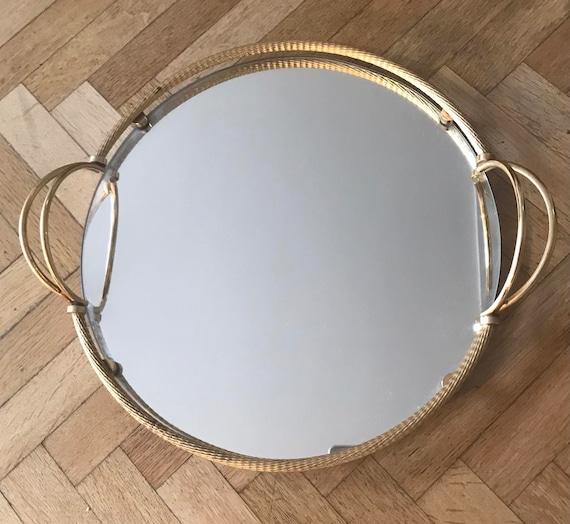 mirrored serving tray