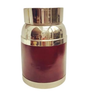 Thermosfles Vintage, Extra Large, Mid Century, baraccessoires, bartools, inox en kunstleer. man cadeau, Sint-Valentijnscadeau, bar thuis