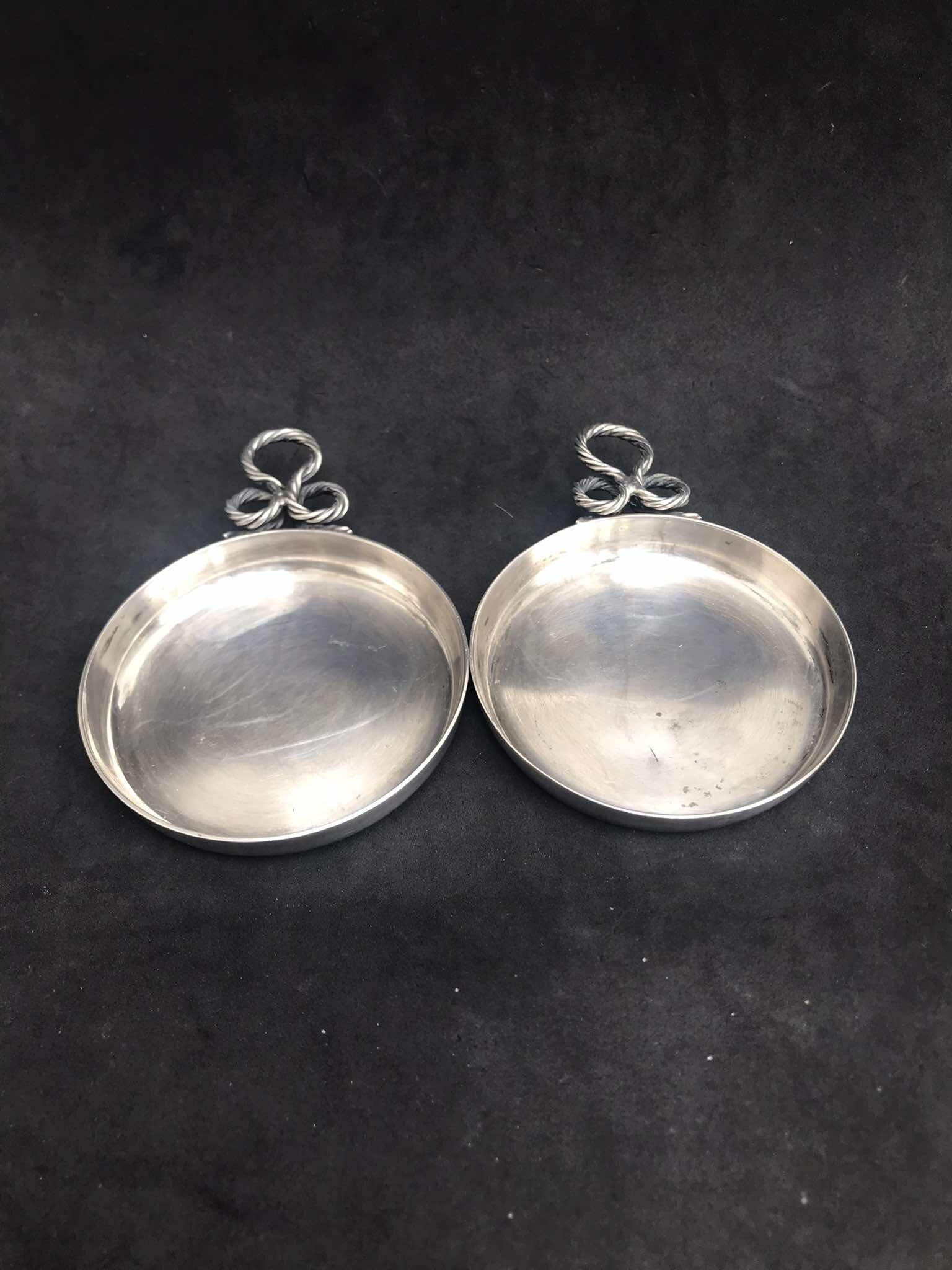 クリストフル シルバープレートコースター/小皿 - 2枚セット - Etsy 日本
