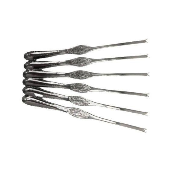6 Lobster Fork Set Vintage Seafood Picks Forks Cutlery - Etsy Israel