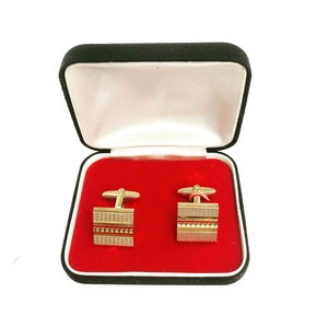 Vintage Cuff Links, Gold Tone Vintage Cufflinks button  Gift For Groom, Groomsmen, Dad, Wedding, gift for him