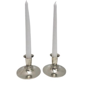 Candelabros plateados de mediados de siglo: Juego danés moderno DANA DFA
