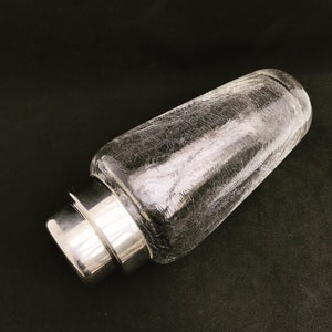Cocktail Shaker glass Mid Century WMF Bar Silver plated Shaker, Bar Accessories, Mid Century 1950s fathers day gift bartender bar cart decor