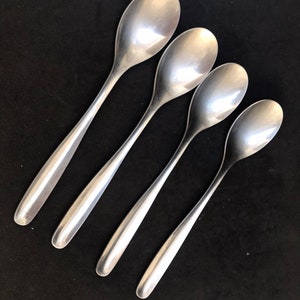 Soup spoons 4 Hackman Finland single  Flatware for Copenhagen Cutlery Set 6 Soup spoons  Scandinavian Design Danish  Serveware