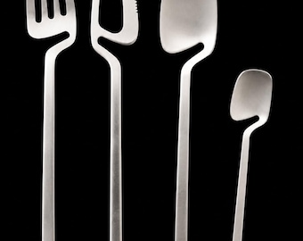 Boda Buffe Modernist Cutlery Stainless Steel, by Signe Persson