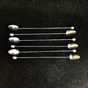 Cocktail stirrers Bar spoons long Coffee Tea Stirring 6  Spoon Drinks accessories cocktail Champagne Stirrers  aluminium gift