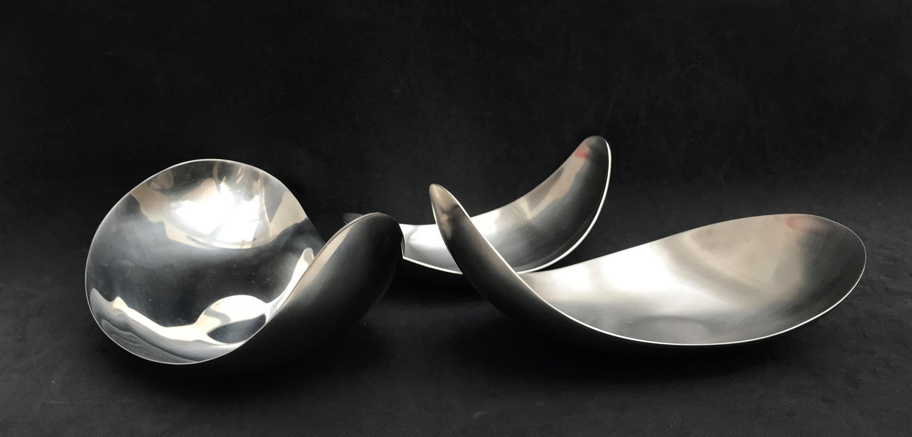 銀製レターオープナー　Betelgeuse Georg Jensen Leaf Dish Set: Vintage Danish Stainless Steel