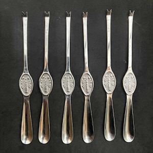 Vintage Lobster Fork Set: Stainless Steel Seafood Picks, 1950s Cutlery