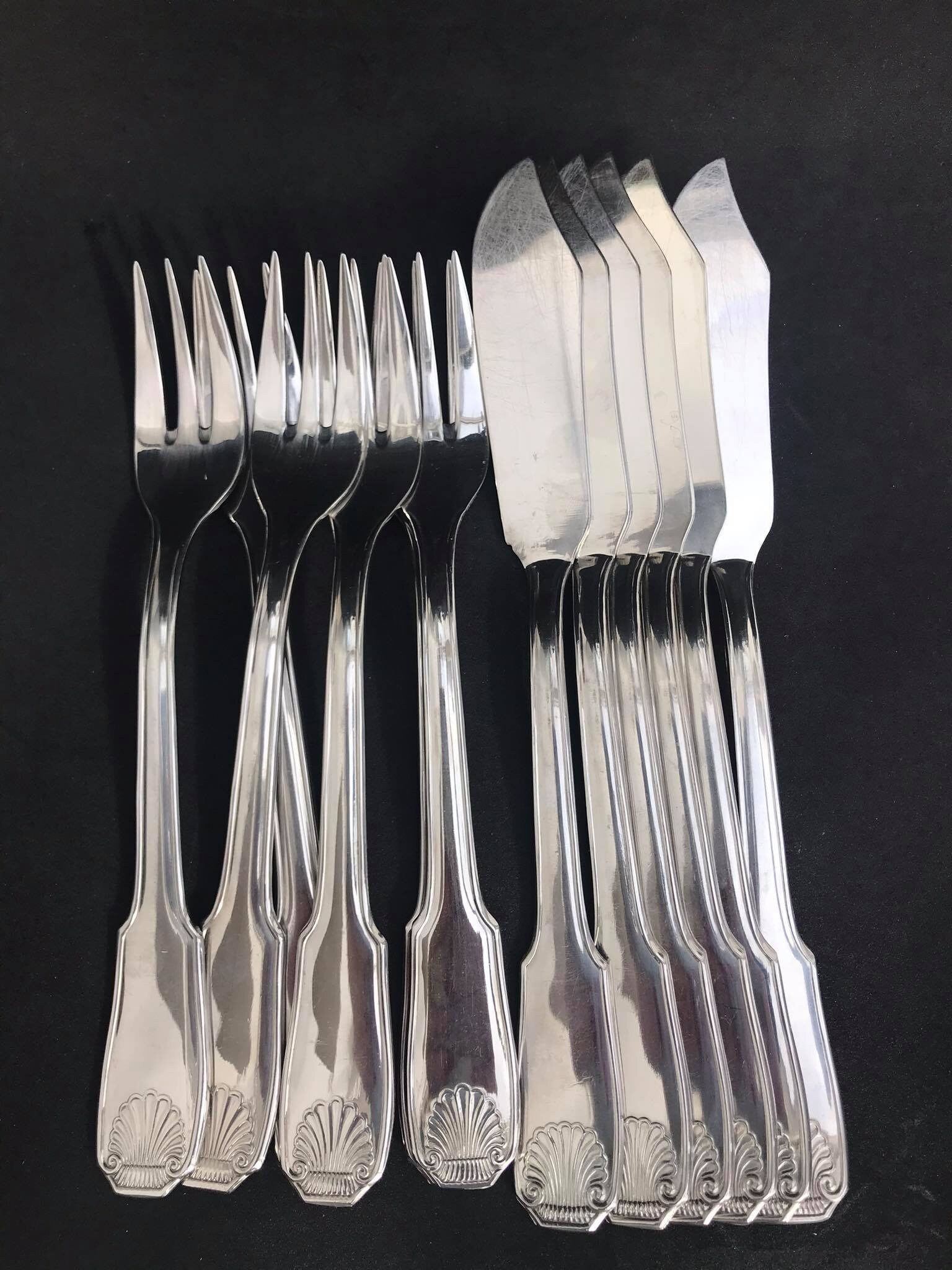 WMF Set de 12 poissons PREMIERE argenté (12 pièce(s), Set de couverts