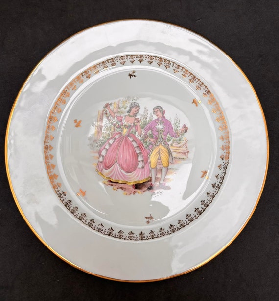 リモージュ製の陶器 フランス製 ゴールドケーキサーバー 撮影で