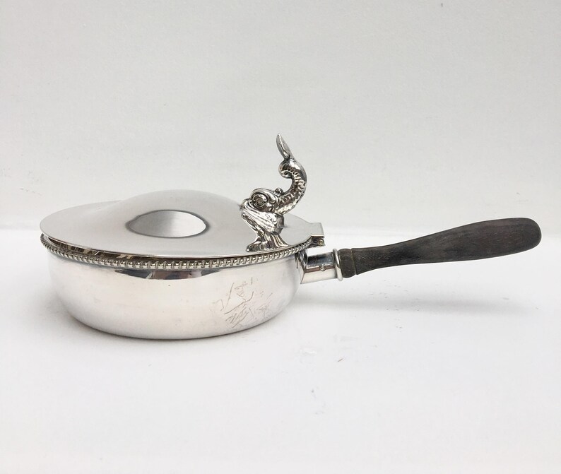 Silent Butler Crumb Catcher With Wooden Handle Lidded Fish on Etsy